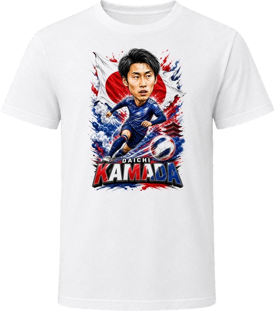 Daichi Kamada Japan Soccer Caricature 2026 World Cup T Shirt Unisex