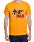 Allstar Dad Baseball Football Soccer Mens Graphic Tee Fathers Gifts Unisex
