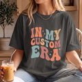 Custom In My Era Unisex T-Shirt w/ Personalized Wavy Text Print, Cotton Tee Gift