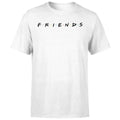 FRIENDS Unisex White T Shirt Friends The TV Series Classic White Logo Tee Unisex