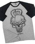 028. RAGLAN Gym Reaper Funny Workout Gym for Men Unisex
