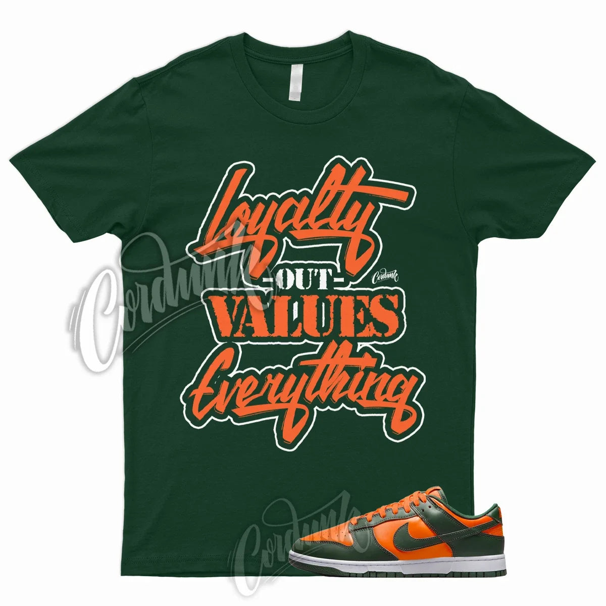 LYLTY Shirt for Dunk Low Miami Orange Team Green High Rain FAMU Hurricane Forest Unisex