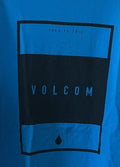 Volcom TRUE TO THIS Aqua Blue Mens Modern T Shirt Size XL Unisex