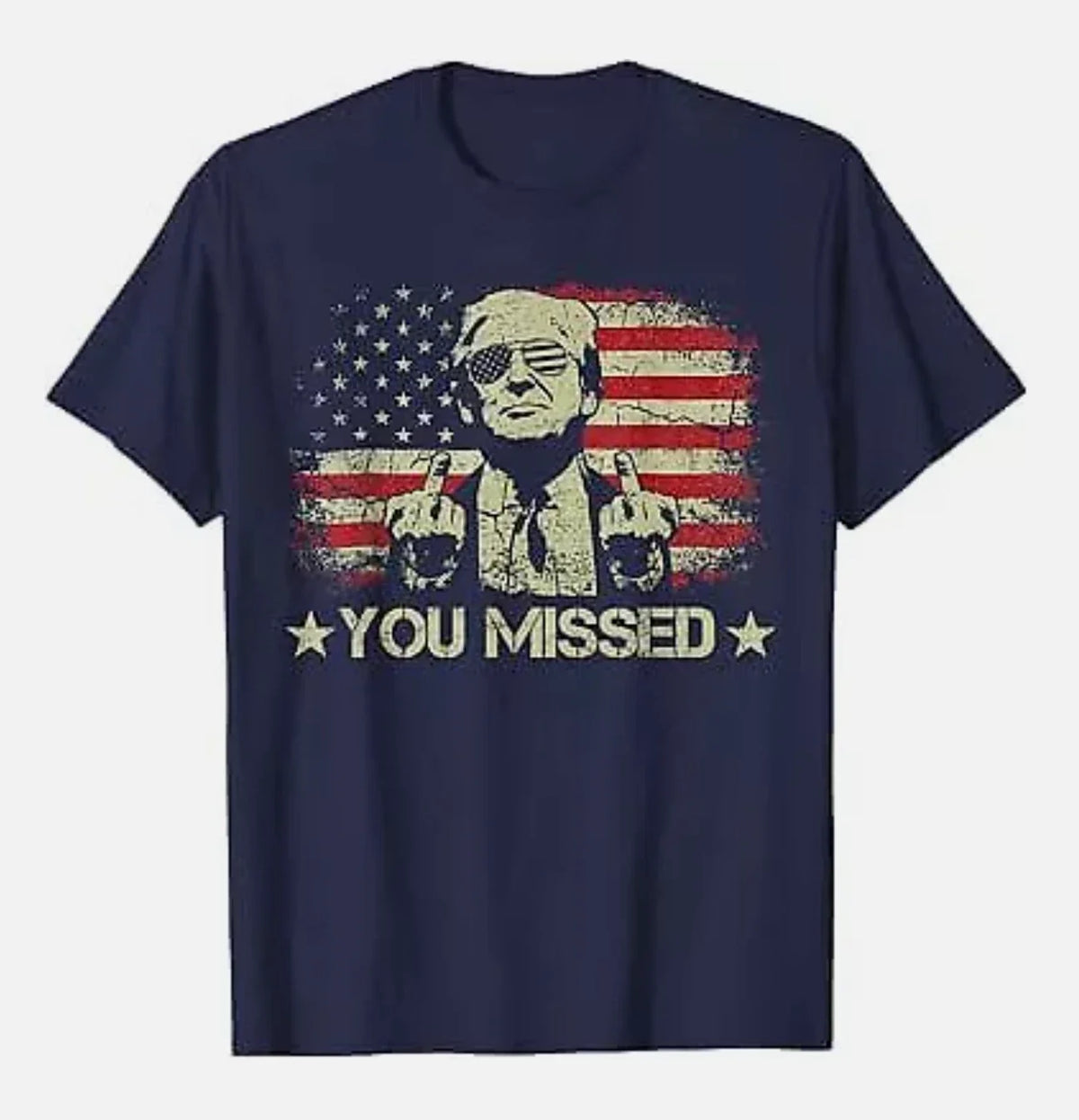 Donald Trump You Missed Me 45 47 MAGA We Stand Assassination Fight S-5XL Unisex