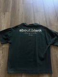 About:Blank Box Tee Shirt Black Size Large Unisex