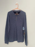 Men’s Henley Long Sleeve Basic Tshirt C&C California Sz Medium Unisex