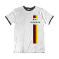 Mens GERMANY TShirt 2026 Football Country Name Side Retro Strip German World Cup Unisex