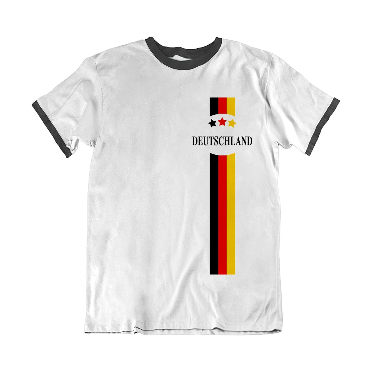 Mens GERMANY TShirt 2026 Football Country Name Side Retro Strip German World Cup Unisex
