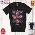Custom Name Pig Collection; 4th Of July US Flag Farmer; Women Patriotic Shirt Unisex
