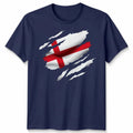 England Flag Slash Unisex Tshirt Patriotic Football Fan Top Cool Design Unisex