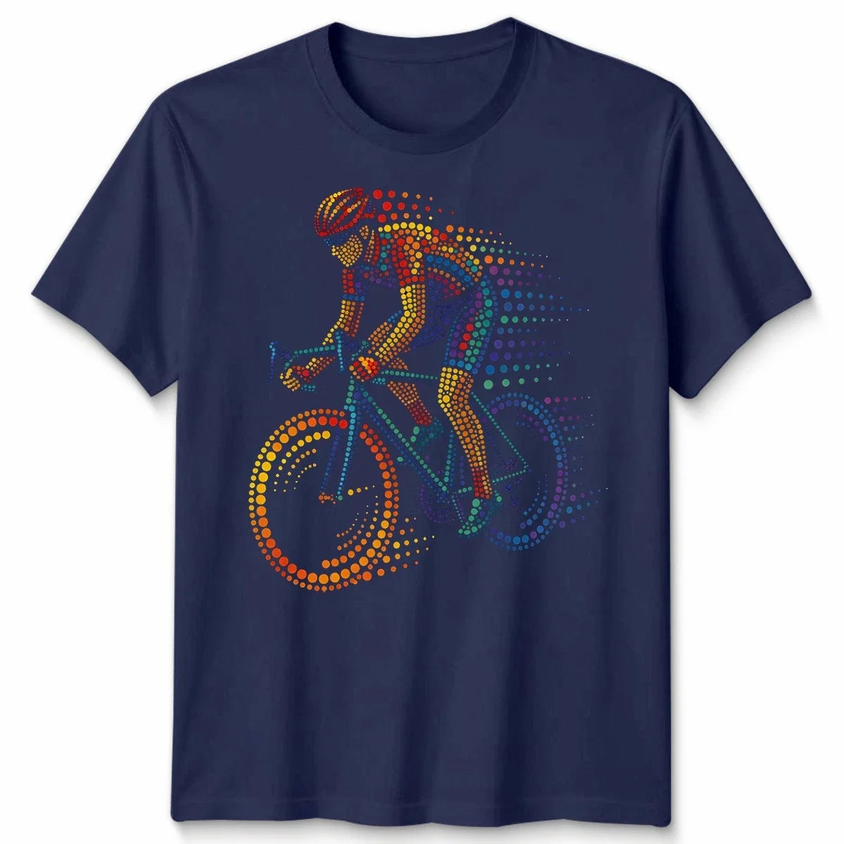 Cyclist Dots Unisex T Shirt Cycling Bicycle Bike Rider Gift Present Cool Idea Unisex
