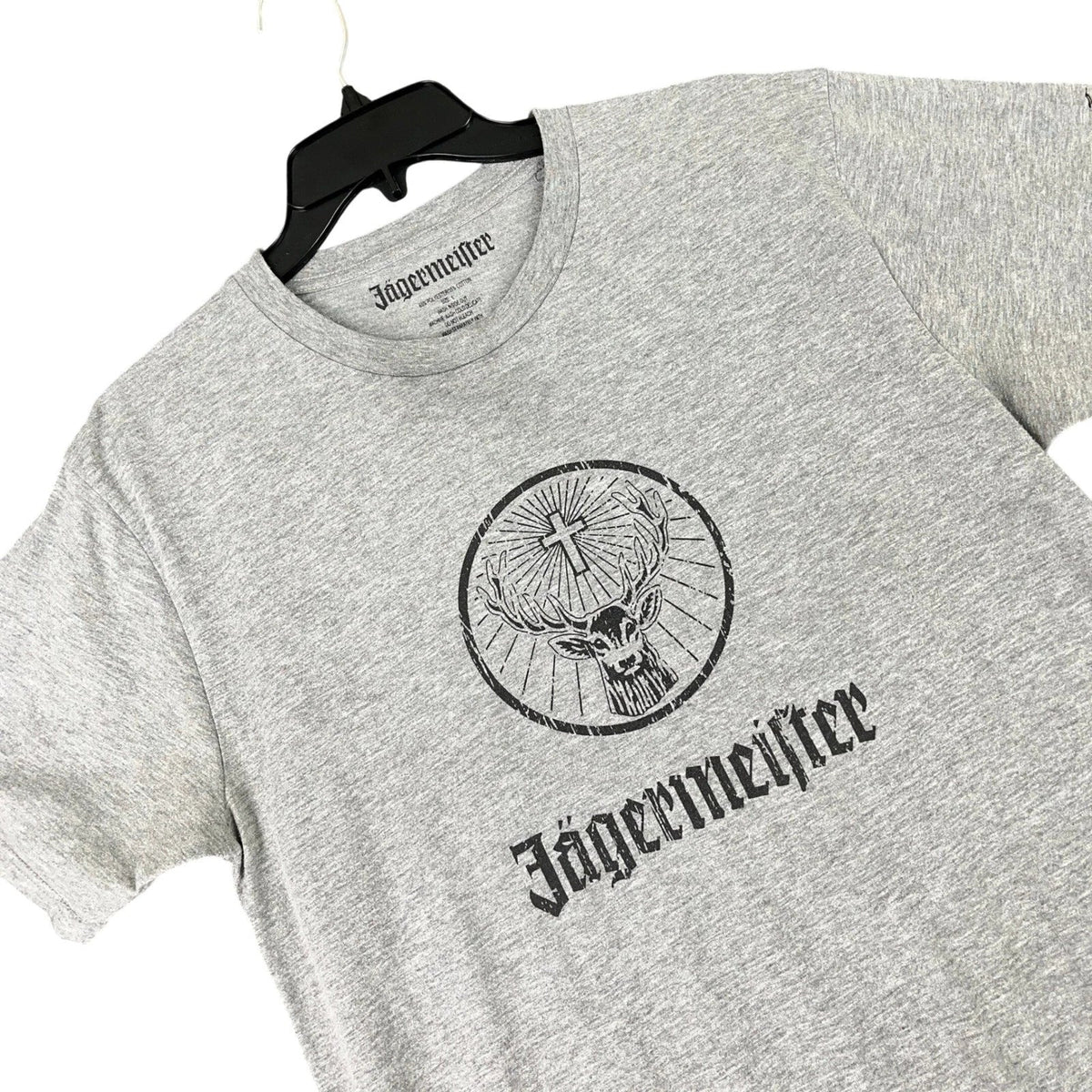 Jagermeister Graphic Mens L Logo Front 13 Back Casual Barwear Tee Unisex