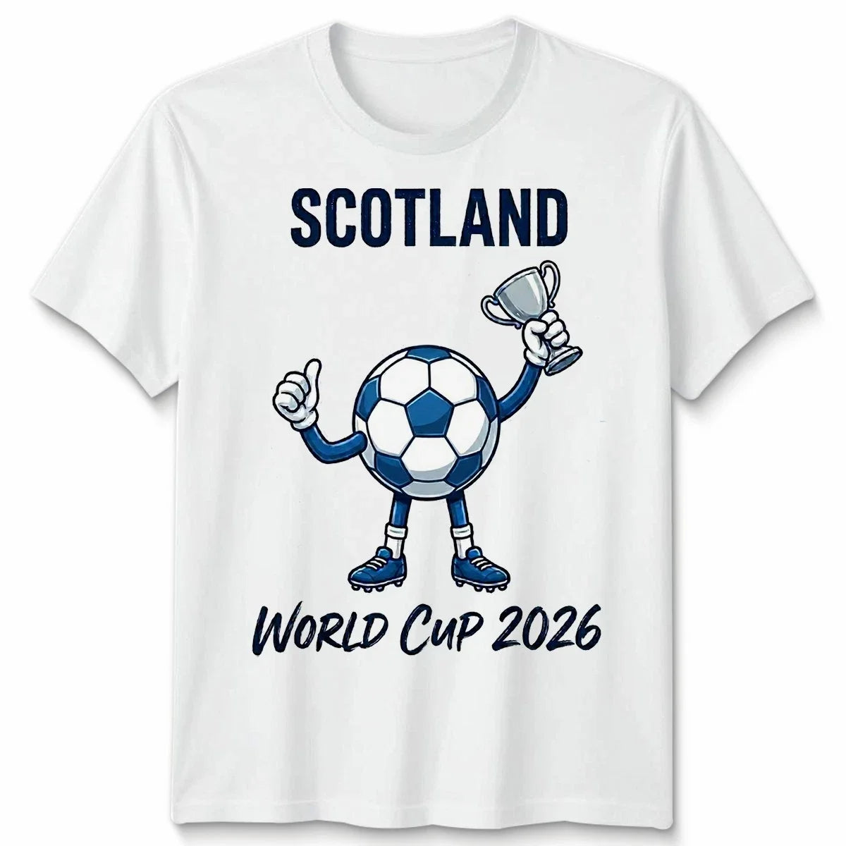 Scotland Unisex Football T Shirt Game Day 2026 Novelty White Or Yellow Tee Unisex