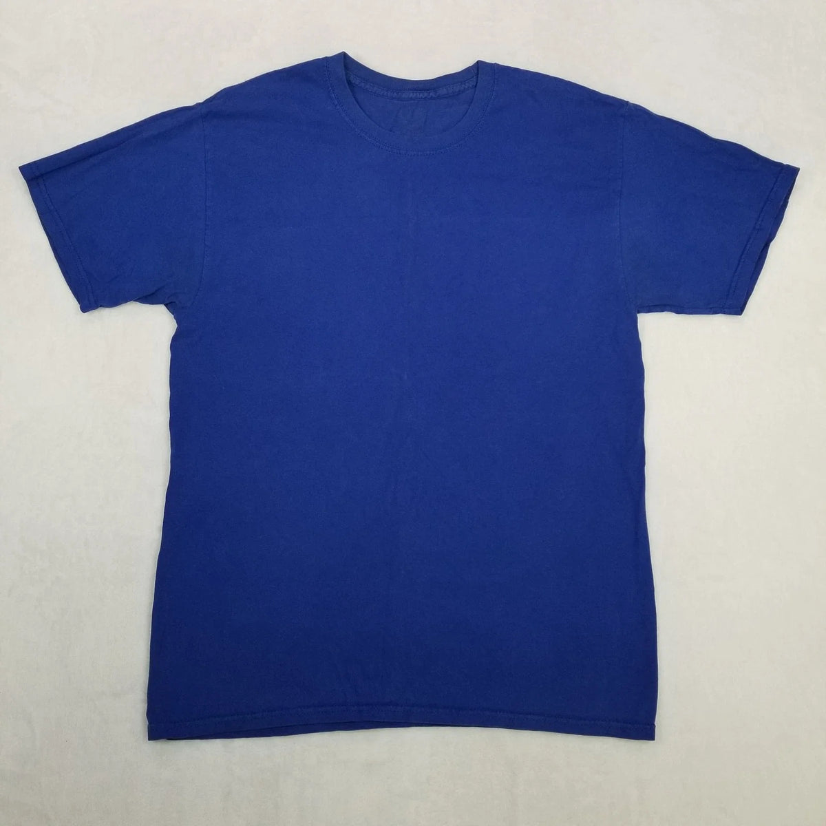 Gildan Blue Basic Crew Neck Short Sleeve Unisex Medium Classic Casual Unisex
