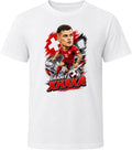 Granit Xhaka, Switzerland Caricature Soccer 2026 T Shirt Unisex
