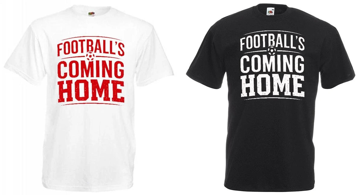 Adults Footballs Coming Home Pistol Font England Supporter Unisex Unisex