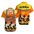 Custom Name Road Construction Tropical Hawaiian Shirt HS644 Unisex