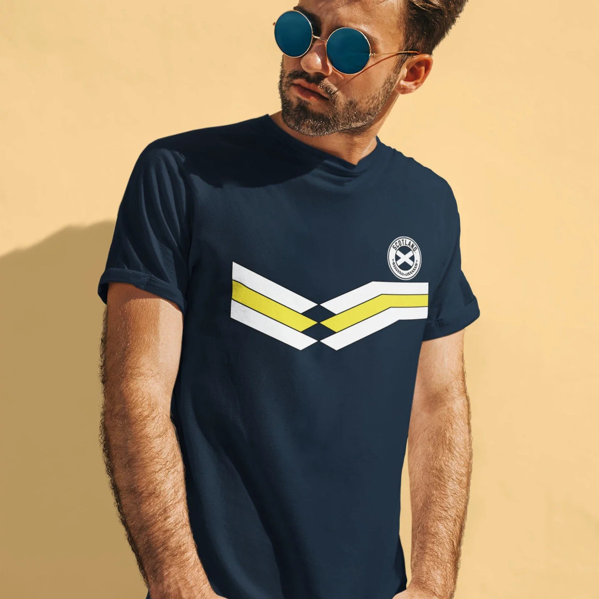 Mens SCOTLAND Retro Strip Style Football Rugby Scottish World Cup 2026 Unisex