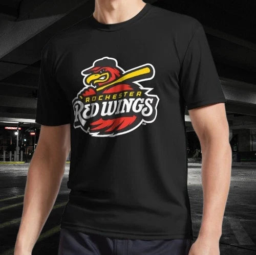 Rochester Of Red Wings Logo Active Funny Size S to 5XL Unisex