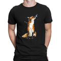 Fox And Butterfly Art Cool Animal Lovers Novelty Mens Womens s Top #DNE1 Unisex