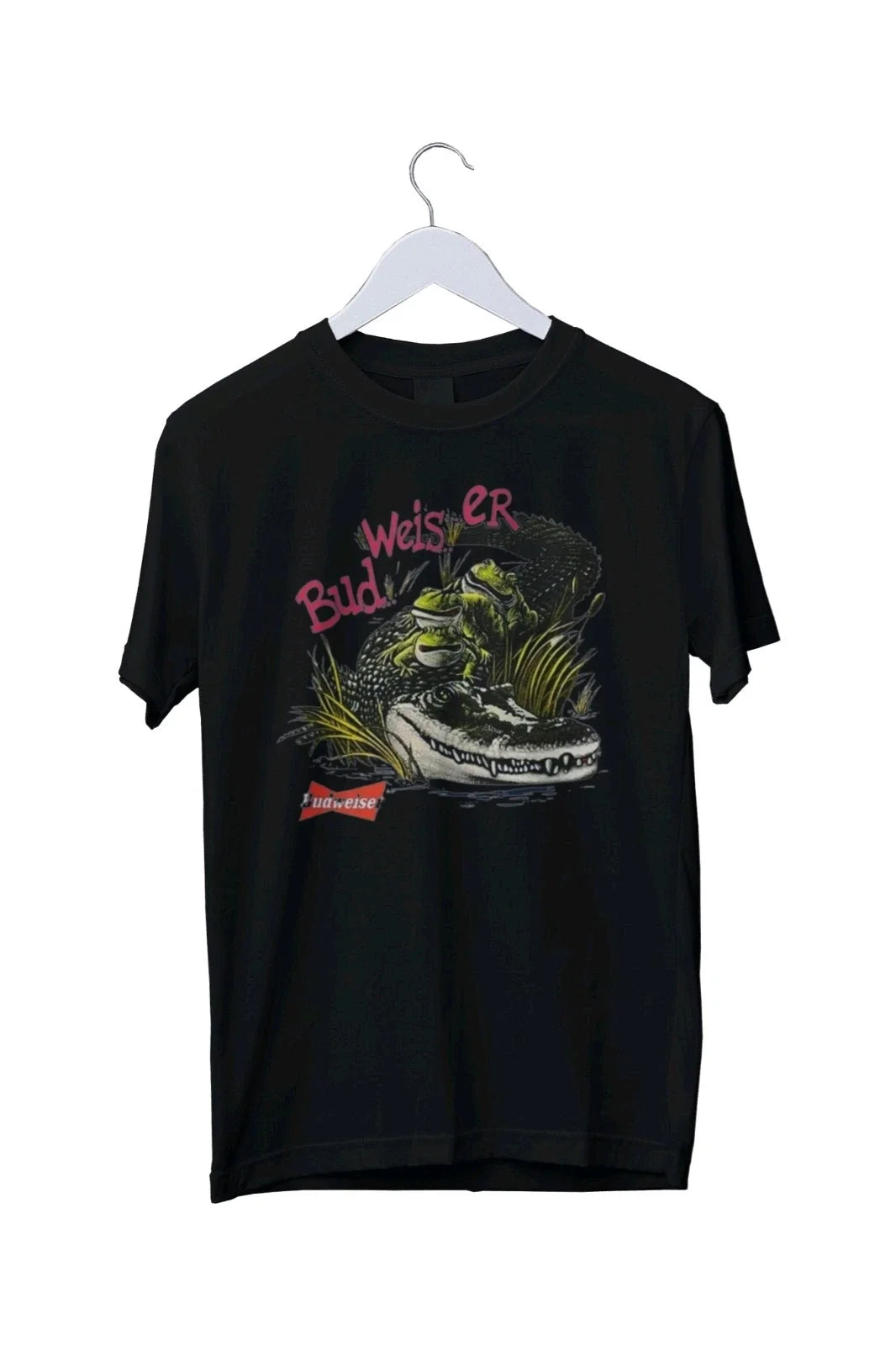 Vintage Budweiser Gator Frogs Graphic Unisex S M L XL 2 3 4 XL Unisex