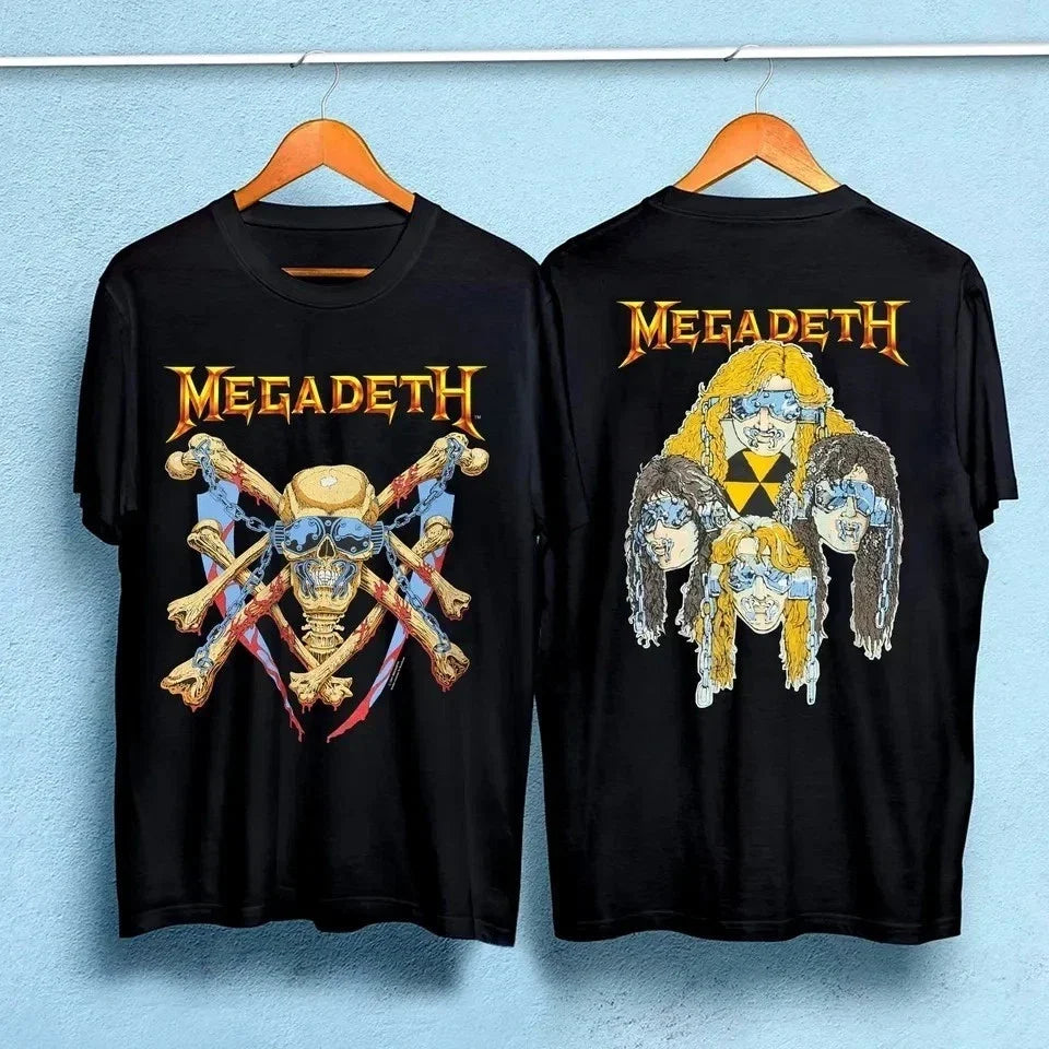 MEGADETH 1991 Vintage Vic Rattlehead Metal S-5XL Unisex