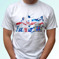 Iceland football flag white t shirt Island bolur soccer tag gift cup top tee Unisex