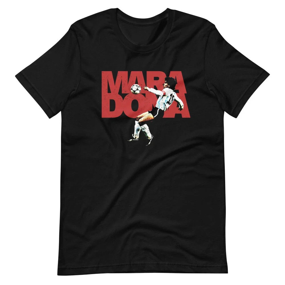 Diego Maradona Soccer Futbol Fan Art Graphic Tee Short-Sleeve Unisex Unisex