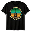 Never Underestimate An Old Man With A Guitar Guitarist Hobbies Mens Tee Unisex