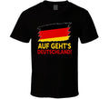 Auf Geht's Deutschland Germany Soccer Football Fan T Shirt Unisex