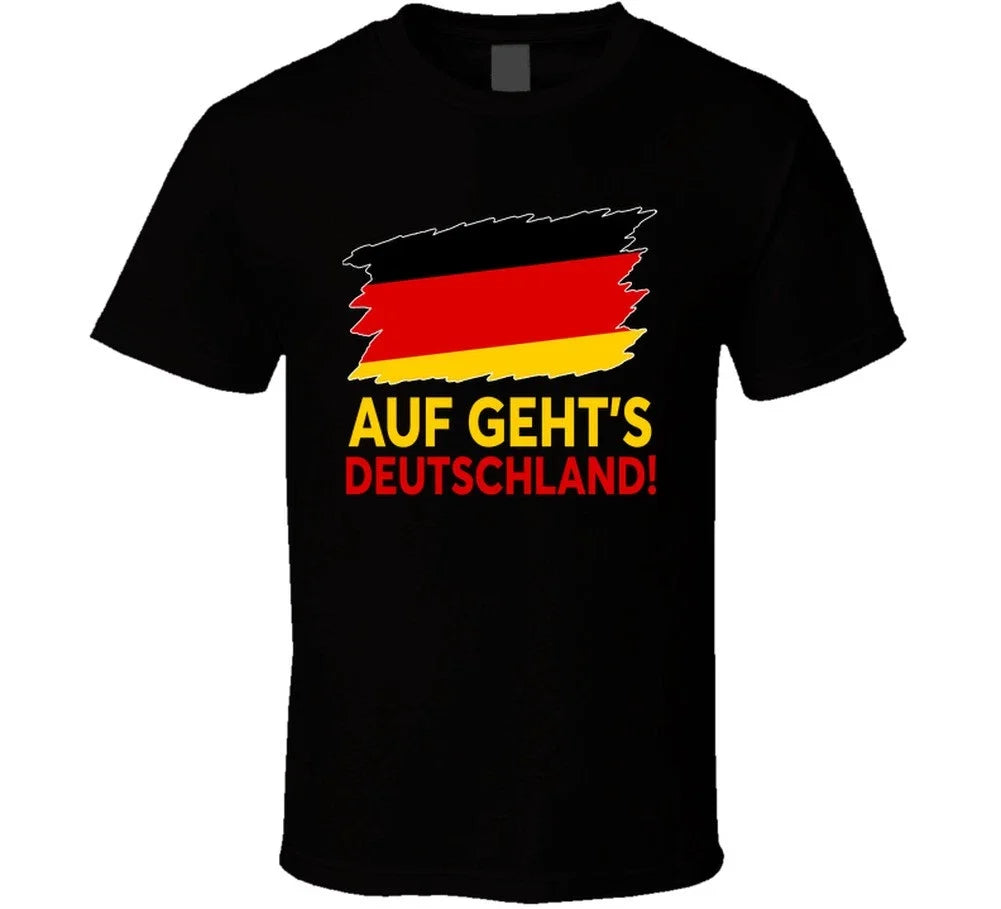 Auf Geht's Deutschland Germany Soccer Football Fan T Shirt Unisex