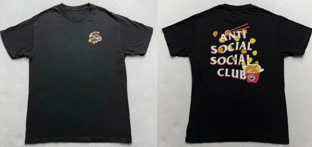 Anti Social Social Club x Panda Express Black Tee T-Shirt S-5XL