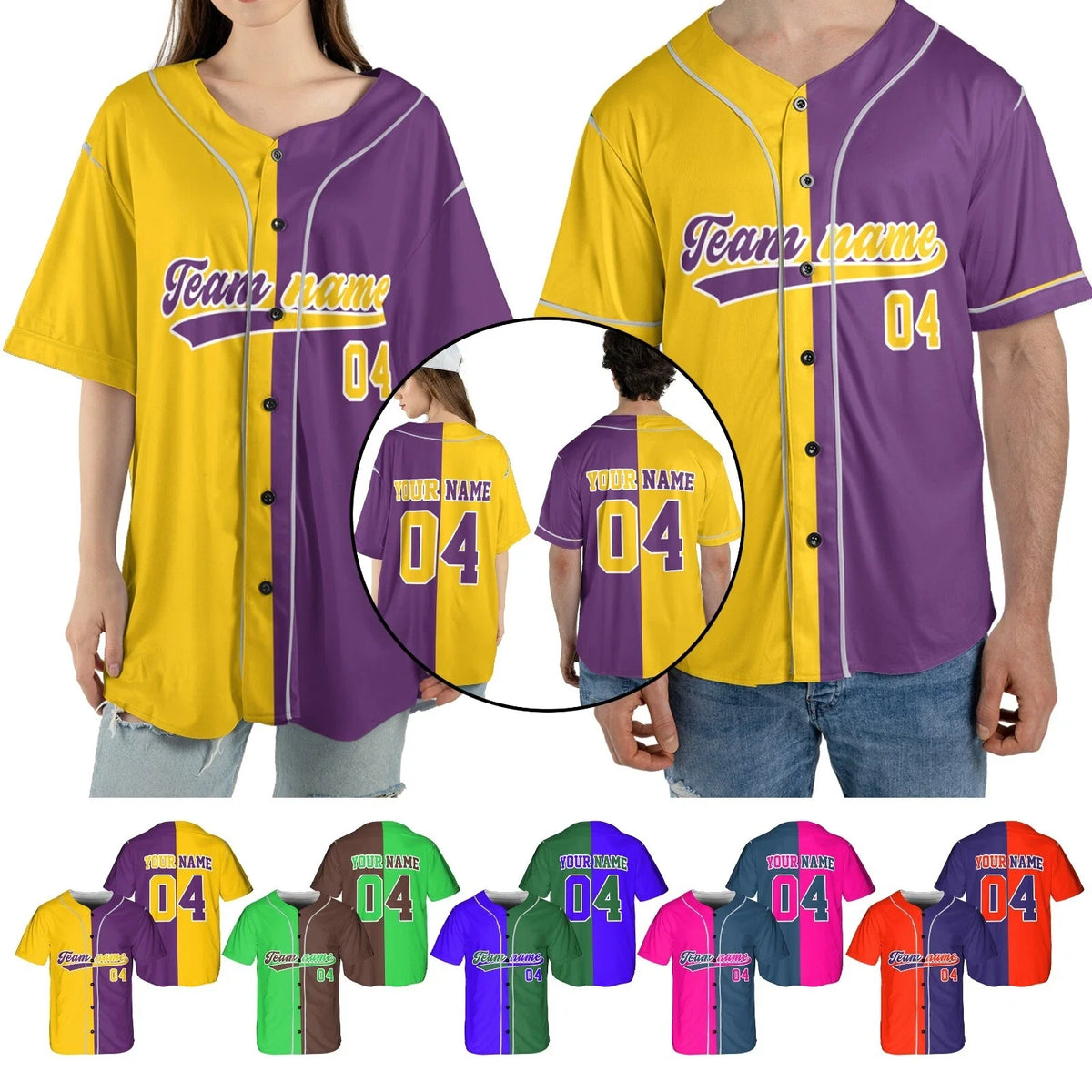 Personalized Any Two Football Team Jersey Shirt, Custom Team Name And Number Unisex