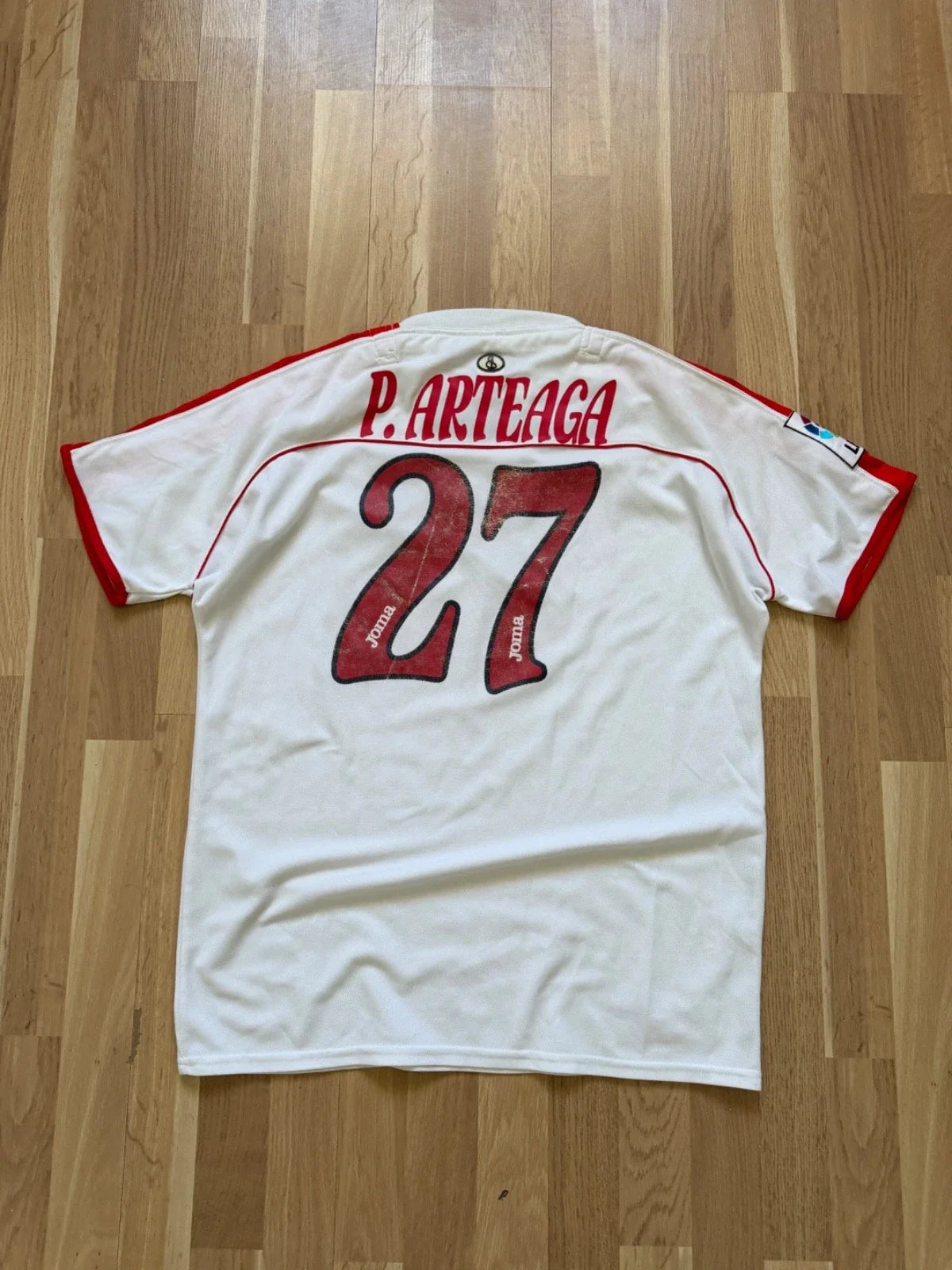 t shirt jersey vintage soccer Sevilla 2002/2003 Artega number 27 Unisex
