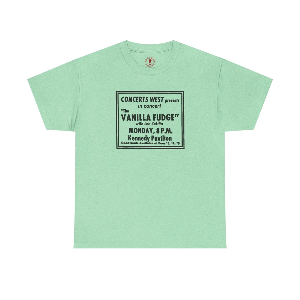 Retro Throwback Concert Poster Tee T Shirt: Vanilla Fudge Led Zeppelin NWT S-5XL Unisex