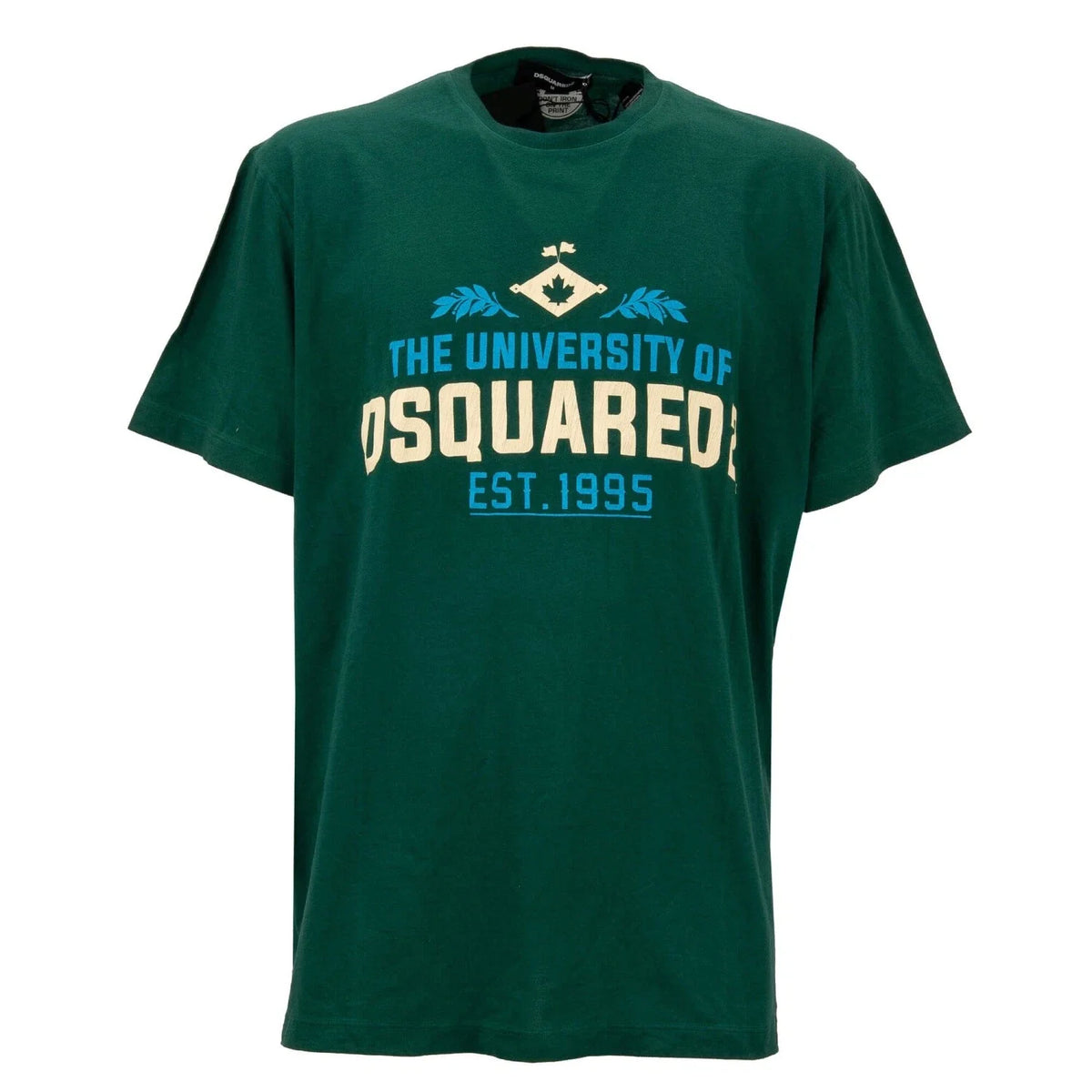 DSQUARED2 Oversize Cotton The University Logo Green 12427 Unisex