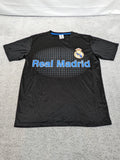 Real Madrid Football Club Graphic T Shirt Mens Small Black Soccer Fan Tee Unisex