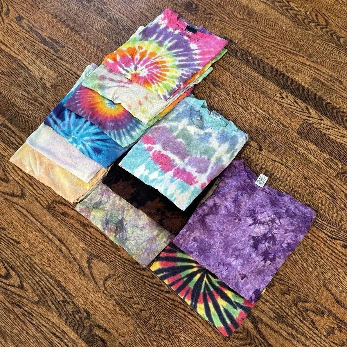 Vintage Blank Tye Dye Tee Shirt Project Bundle Lot (11) Unisex