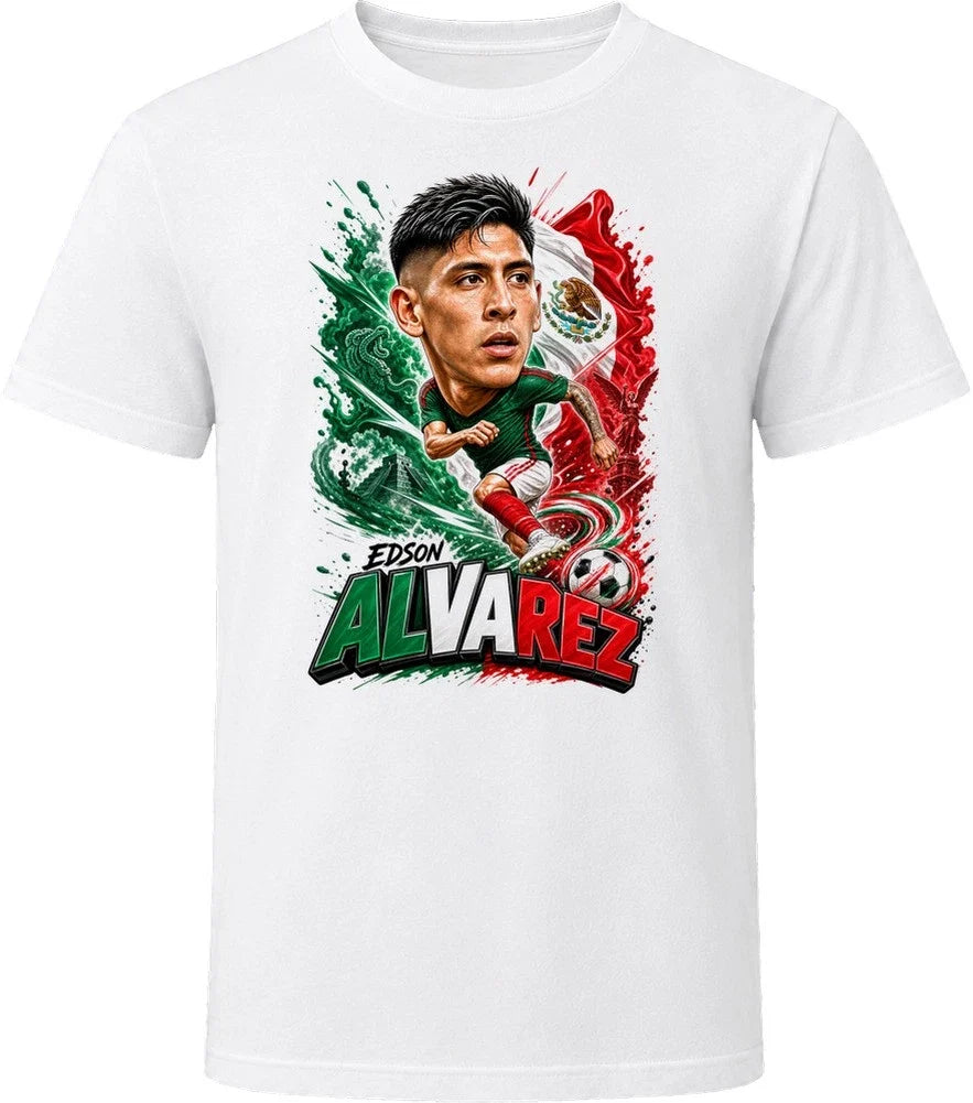 Edson Alvarez Mexico Soccer Caricature 2026 World Cup T Shirt Unisex