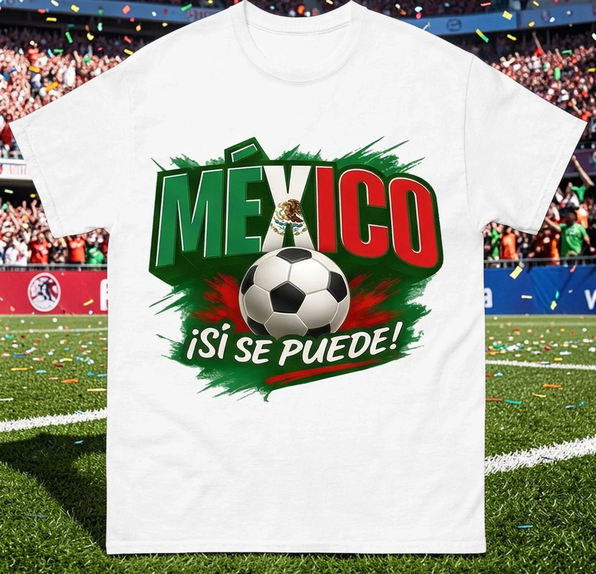 Mexico isi se puede , Mexico Retro World Cup T Shirt, Mexico football Tee Unisex
