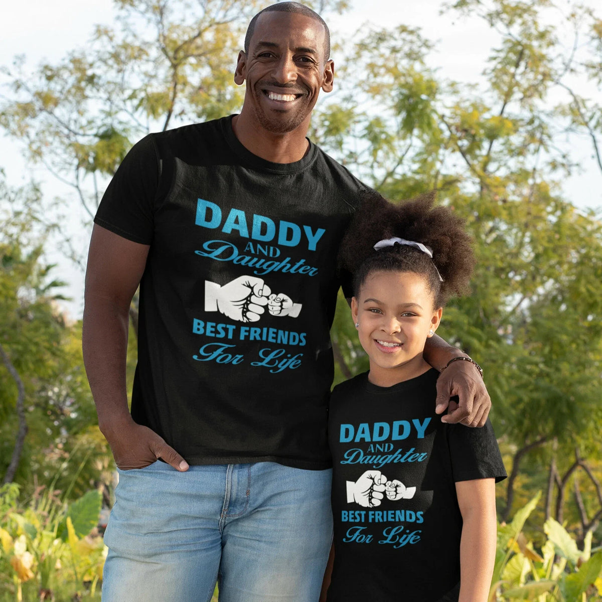 Daddy and Daughter Matching Family Gift Present Fathers Day Dad Tee Top Unisex