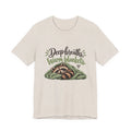 Deep Breaths; Warm Blankets T-Shirt: Cozy Raccoon Graphic