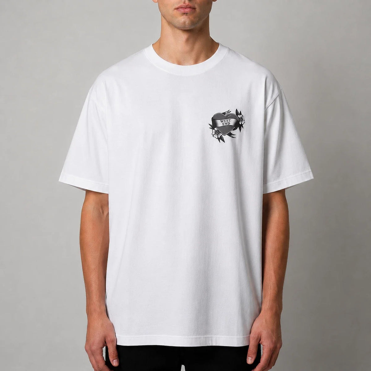 OVO White West End Heart Exclusive Tee Shirt - Large - New Unisex