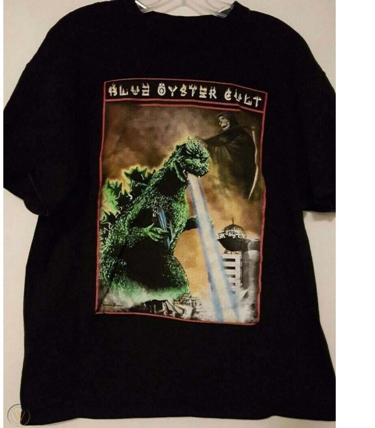 Blue Oyster Cult Godzilla Reaper Reprint Black Unisex S-5XL Unisex