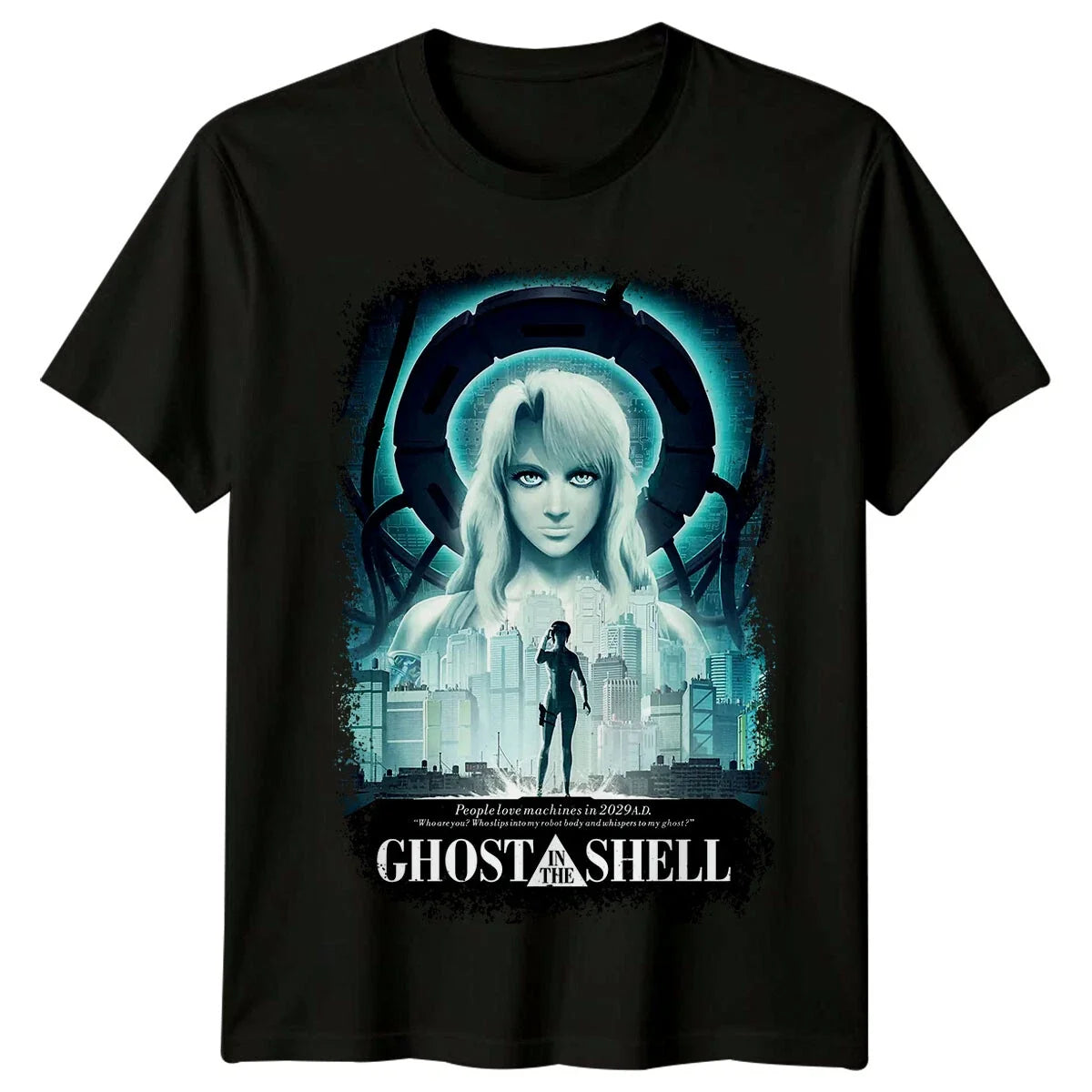 Ghost in the Shell (1995) Movie Poster Inspired Retro 90s Tee Unisex Unisex