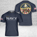 Custom Name America's Navy 250th Anniversary Gift For Dad Unisex