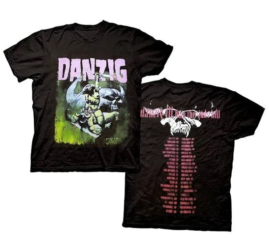 Vintage Wash Danzig Band Tour Two Sides Shirt Unisex