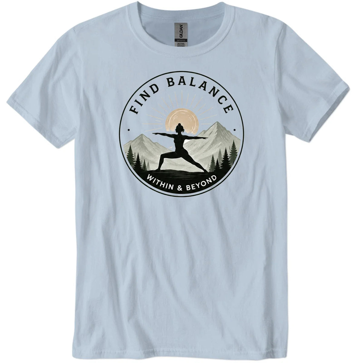 Find Balance Graphic Casual T Shirt Unisex