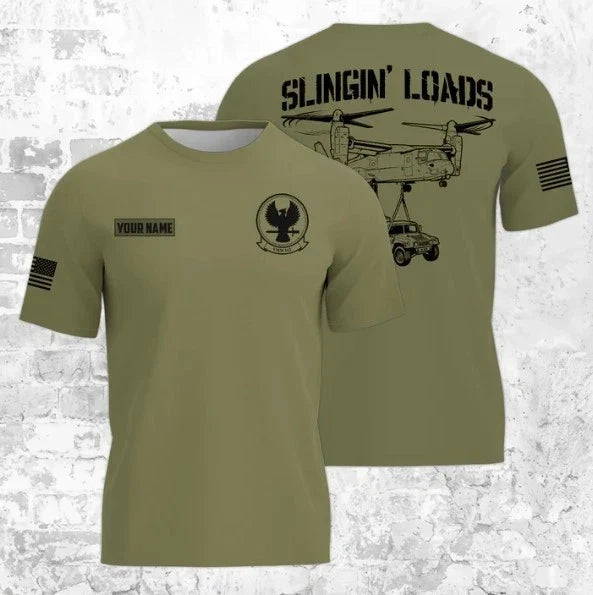 Custom Name US Military Sling Load Osprey 3D Unisex