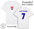 Croatia Flag Personalised Name & No Family Football World Cup 2026 Kit Unisex